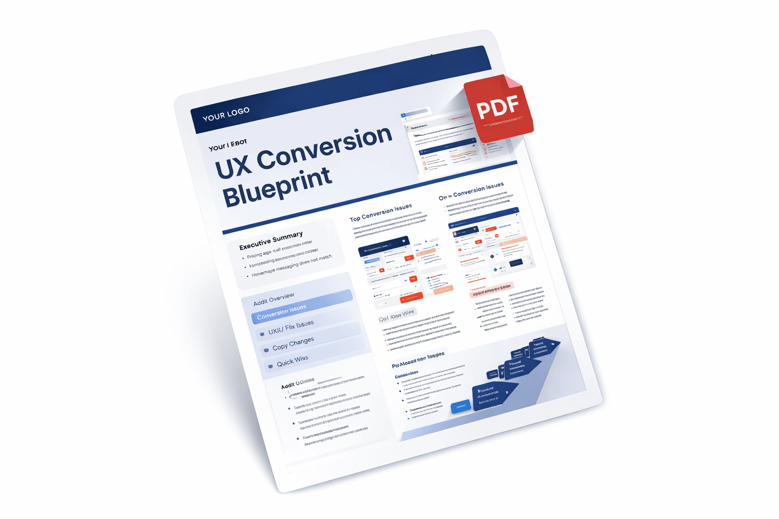 UX Conversion Blueprint PDF preview